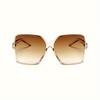 Women's Oversized Square Glasses Fashionable And Versatile Suitable For Casual Occasions Lightweight And Durable Suitable For Gift