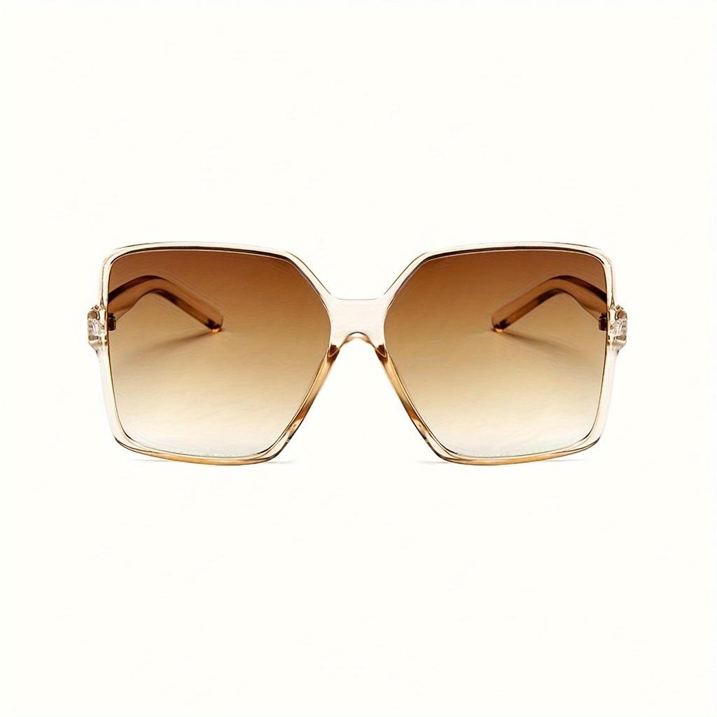 Women's Oversized Square Glasses Fashionable And Versatile Suitable For Casual Occasions Lightweight And Durable Suitable For Gift