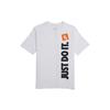 T Shirts Men's White Crew Neck Moderate Straight Fit CT6301-100