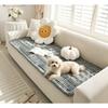 Flannel Sofa Cover Anti-slip Pet Mat Dual-use Simple Solid Color Easy Clean Couch Protector