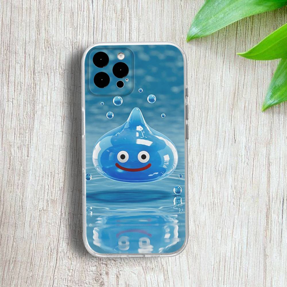 Dragon Q-Quest S-Slime Phone Case For iPhone 17,16,15,14,13,12,Pro,Max,Plus,E,SE4,Air,Mini Transparent Cover