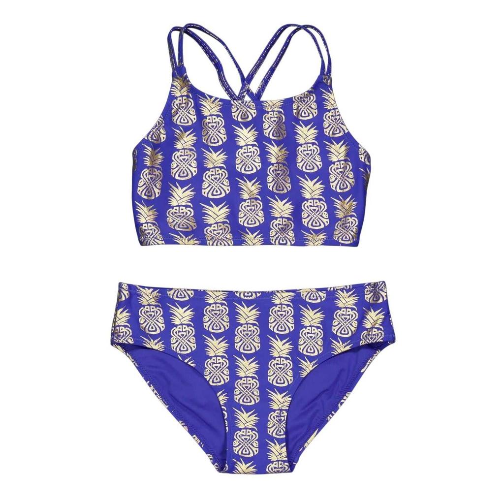 Biba Girls Pineapple Cross Back Bikini Set