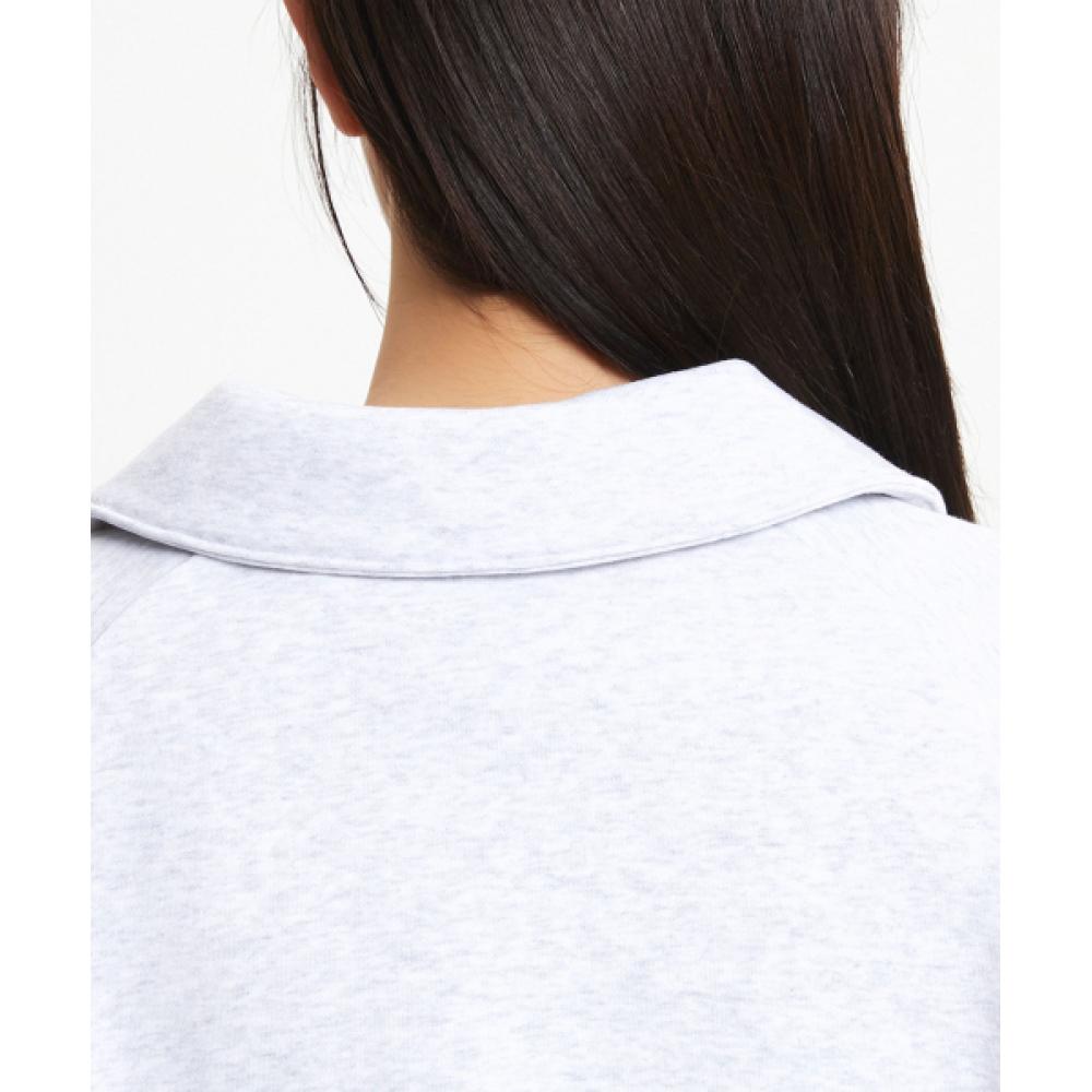 New Balance Nbnce4w912 Women Essential Brushed Half Zip Up Sweatshirt  Light Gray 