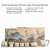 High-End Ru Kiln Ceramic Kung Fu Tea Set - Luxury Gaiwan Teapot, Tray, and Cups for Home.