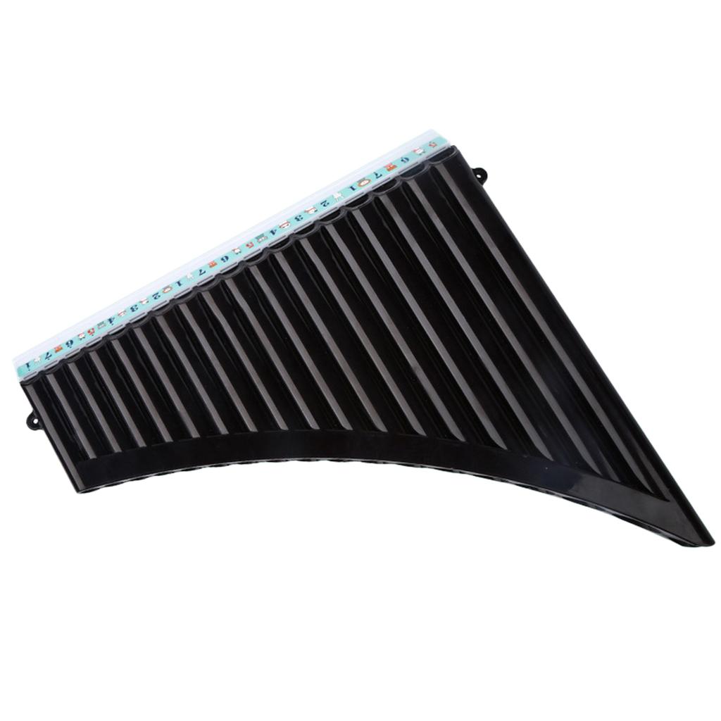 18 Pipes Pan Flute C Key Panpipes Pan Pipes with Mouthpiece Wind Instrument for Students Beginners with Carrying Bag