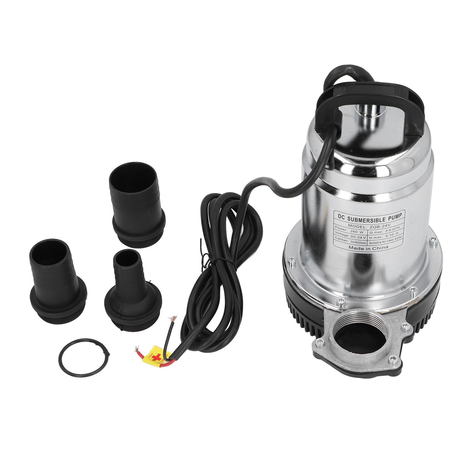 

Сонячний водяний насос 24 В постійного струму, 260 Вт, занурювальний насос для глибокої свердловини з високою підйомною потужністю з розеткою 1 дюйм 1,5 дюйма 2 дюйма