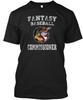 Fantasy Baseball Design Commissioner T Shirt Made In the USA Size S To 5XL