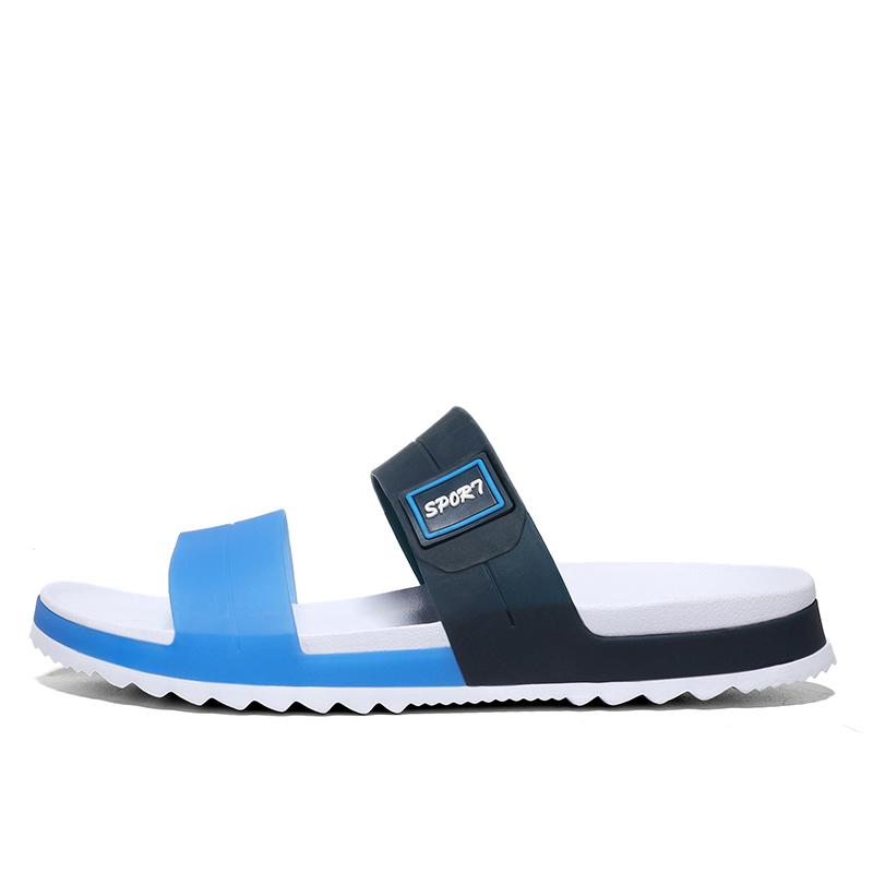 

Модные мужские тапочки Сандалии для дома и отдыха на природе Удобные пляжные шлепанцы Мужская повседневная обувь Шлепанцы Мужские нескользящие домашние тапочки 43 синий