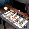 Genshin Impact Druck Mauspads, Anti-Rutsch Desktop Tastaturmatte, für PC Laptop Gaming Arbeiten Tägliche Nutzung, Cooles Festival Überraschungsgeschenk