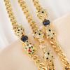 New Creative Zircon Double-headed Leopard Bracelet European and American Style Hip-hop Jewelry