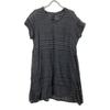 Haat HA63FT582 Gray X Black Border Sheer Dress Dress 2 Black Grey StripesUsed