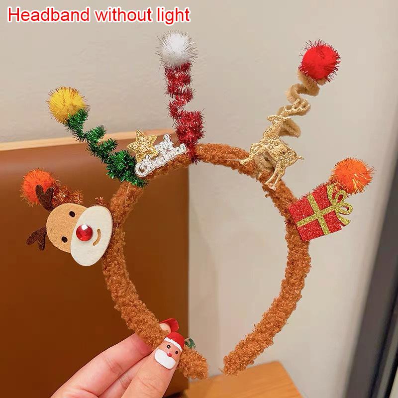 1PC Cute Hairband Merry Chritmas Christmas Party Favors Christmas Twisted Headband Santa Claus Xmax Tree Hair Accessories