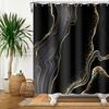 Marble Bathroom Curtain Abstract Modern Luxury Shower Curtain Waterproof Fabric Shower Curtain Bath Curtains With Hooks180x200