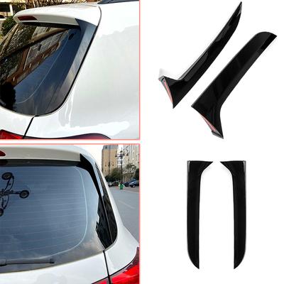 Alerón de ventana trasera negro brillante de alta calidad, alerón lateral de caja trasera Canard para VW Tiguan MK1 2007 2008 2009