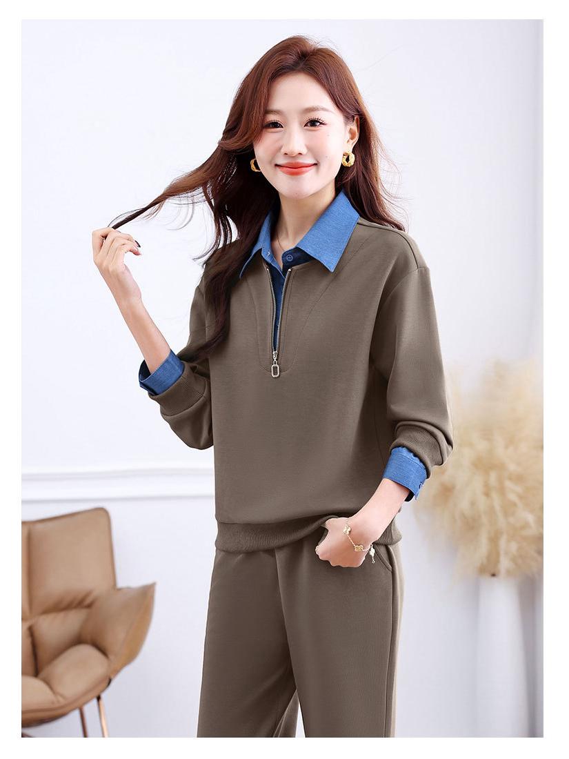 

Classic Two-Piece Hoodie Sports Set - Versatile Casual Fashion for Spring & Autumn L армия зеленый