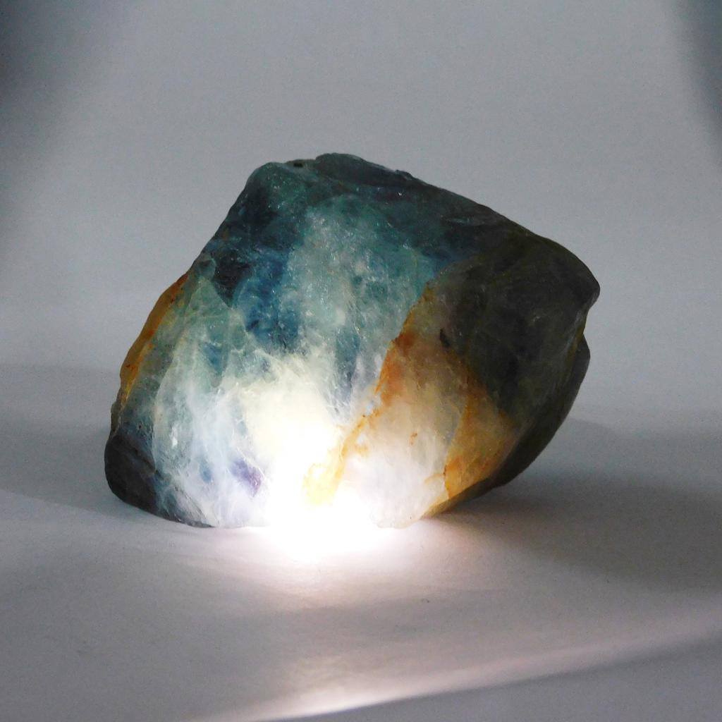 1513 Ct Earth Mined Natural Fluorite Uncut Rough Multi Color Gemstone