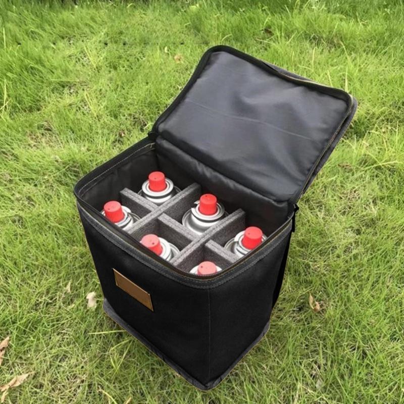Camping Gas Tanks Storage Bag Cylinder Protective Case Camp Light Carrying Bag for Cooking and Picnics