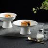 Ceramic Tall Plate, Fruit Plate, Household Snacks, Refreshment Tray, Engagement Table, Pastry Plate, Chinese Dried Fruit Plate, Snack Tray