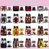 Large Capacity Deadpool Backpack Set For Students Featuring Stylish Geometric Patterns And Waterproof Design