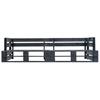 Garden Pallet Sofa 2 Seater Black Wood