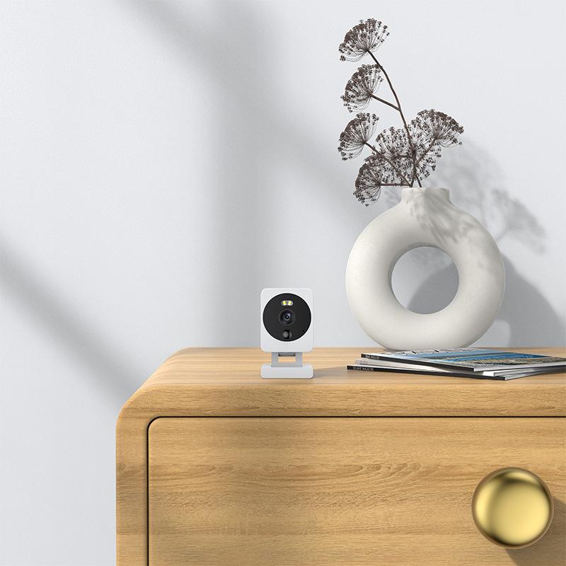 Heimsicherheits-WLAN-Kamera Zwei-Wege-Audio-Sprechanlage Bewegungserkennungskamera Unterstützung der Tuya-App (2,0 MP, Keine Speicherkarte)