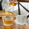1 Piece 75ml Heat Resistant Tea Cup Elegant Engraving Hexagonal Crystal Bright Shot Glass Small Capacity Sake Soju Glass Cup