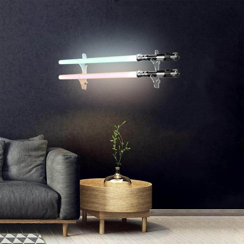 Transparent Arcylic Stand Holder Convenient Wall Mount Weapons Dispaly Rack Stylish Holder for Home Decor Collectible