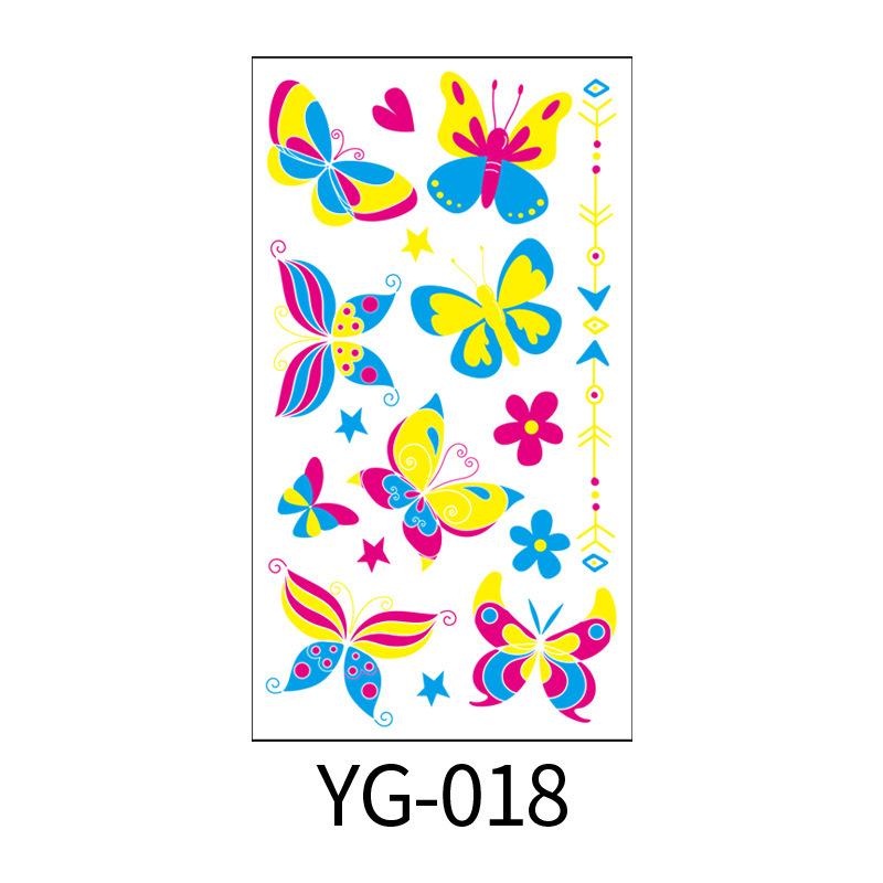 New creative tattoo stickers for bars, KTV, nightclubs, masquerade parties, neon UV fluorescent tattoo stickers