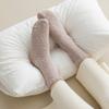 1 Pair Women Winter Socks Thickened Coral Fleece Mid-tube High Elasticity Wrapping Anti-slip Floor Socks Comfort Warmth Sleeping Socks