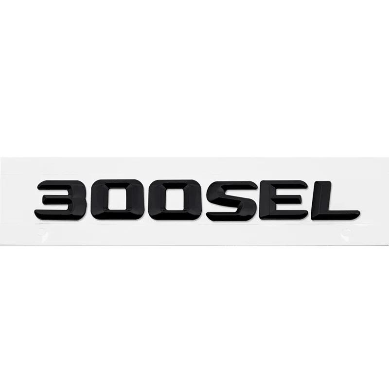 ABS Kovová Samolepka na Auto Zadní Kufr Čísla Písmena Znak pro Mercedes Benz 300SEL 500SEL 560SEL 600SEL Znakové Samolepky Dekorace