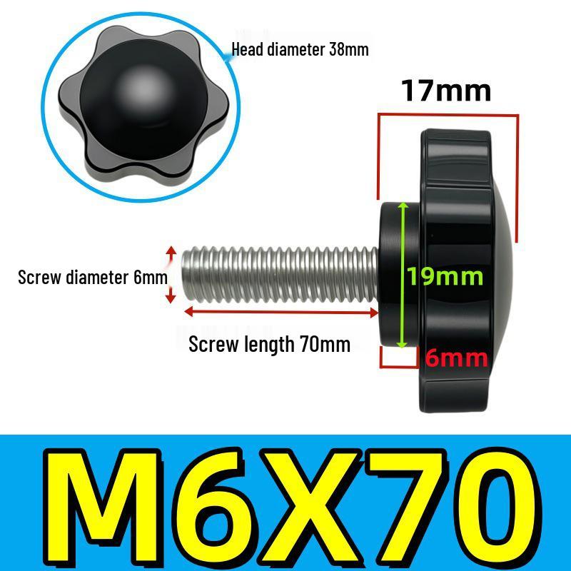 Adjustable Plum Blossom Plastic Head Star Handle Screw Bolt