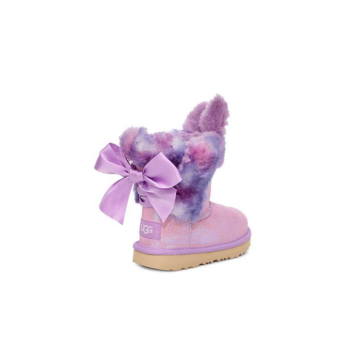 UGG Paz Bootie Suede Non-Slip Durable Kids Boots Kids boots Pink Purple 1103503-OBLS