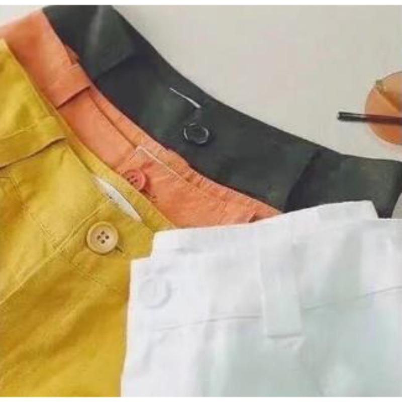 Spring Summer Fashion Women Pants Linen Long Trousers Wide Leg Plain Holiday Casual Pant Streetwear Bottoms