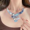 Geometric Line Women's Necklace Earring Set Exaggerated Multi Color Jewelry Set  Daily Wear