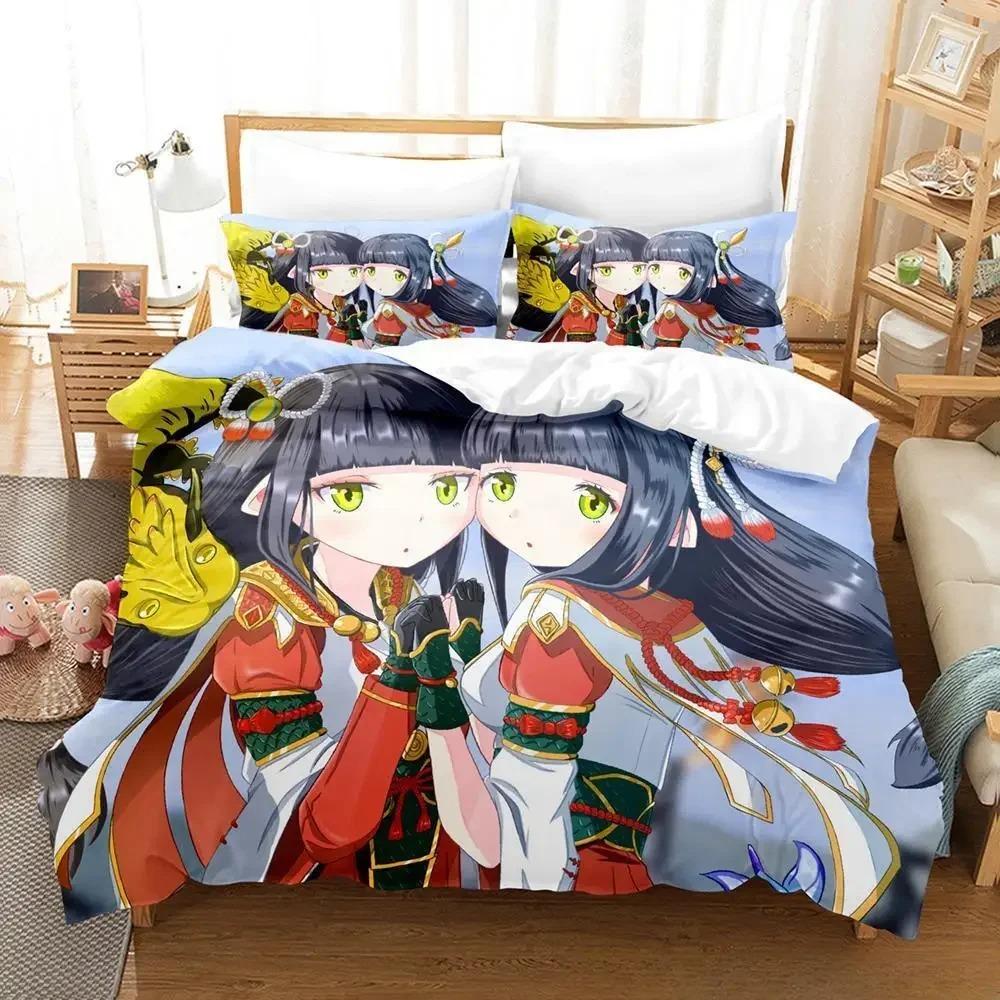 New Hinoa Minoto Bedding Set Single Twin Full Queen King Size Bed Set Adult Kid Bedroom Duvet Cover Sets 3D Print Anime Game Bed