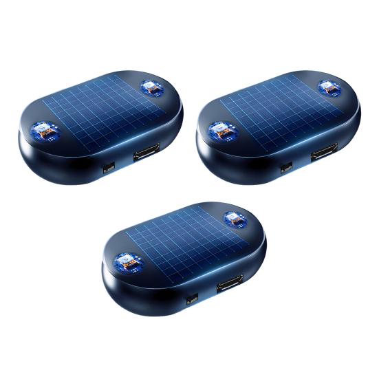 Antifreeze Snow Removal Device Quick Defrost Car Window Heater with Electromagnetic Insulation Solar Powered Portable USB Rechargeable Ice Remover