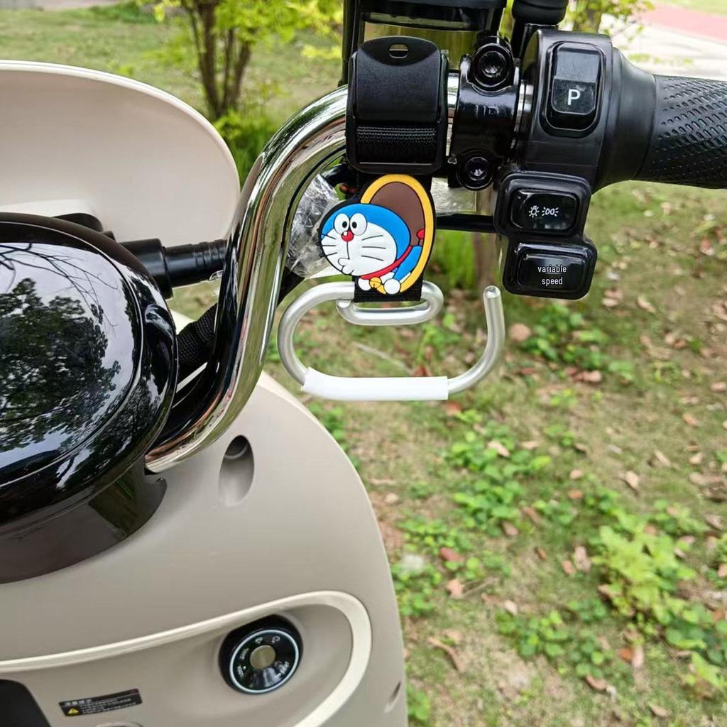 Cartoon Electric Scooter Hook: Universal, Strong, Storage Solution for Scooters, Motorcycles, and Strollers