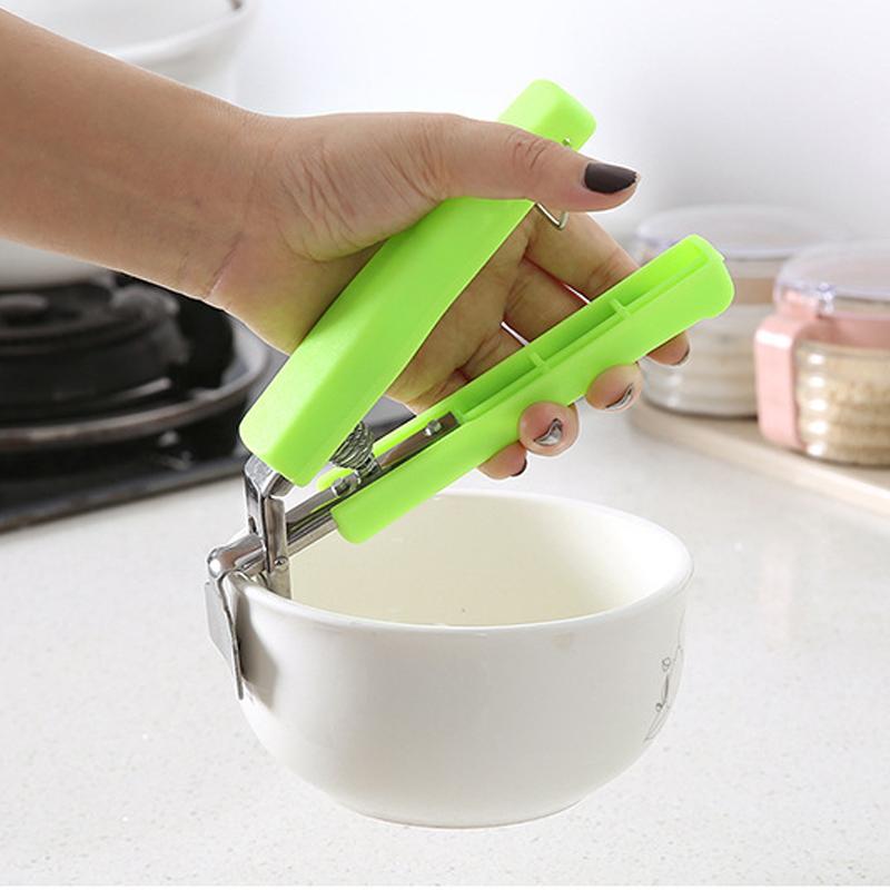 Stainless Steel Plate Lifter With Silicone Stainless Steel Bowl Clamp Anti-Scalding Clamp Kitchenware