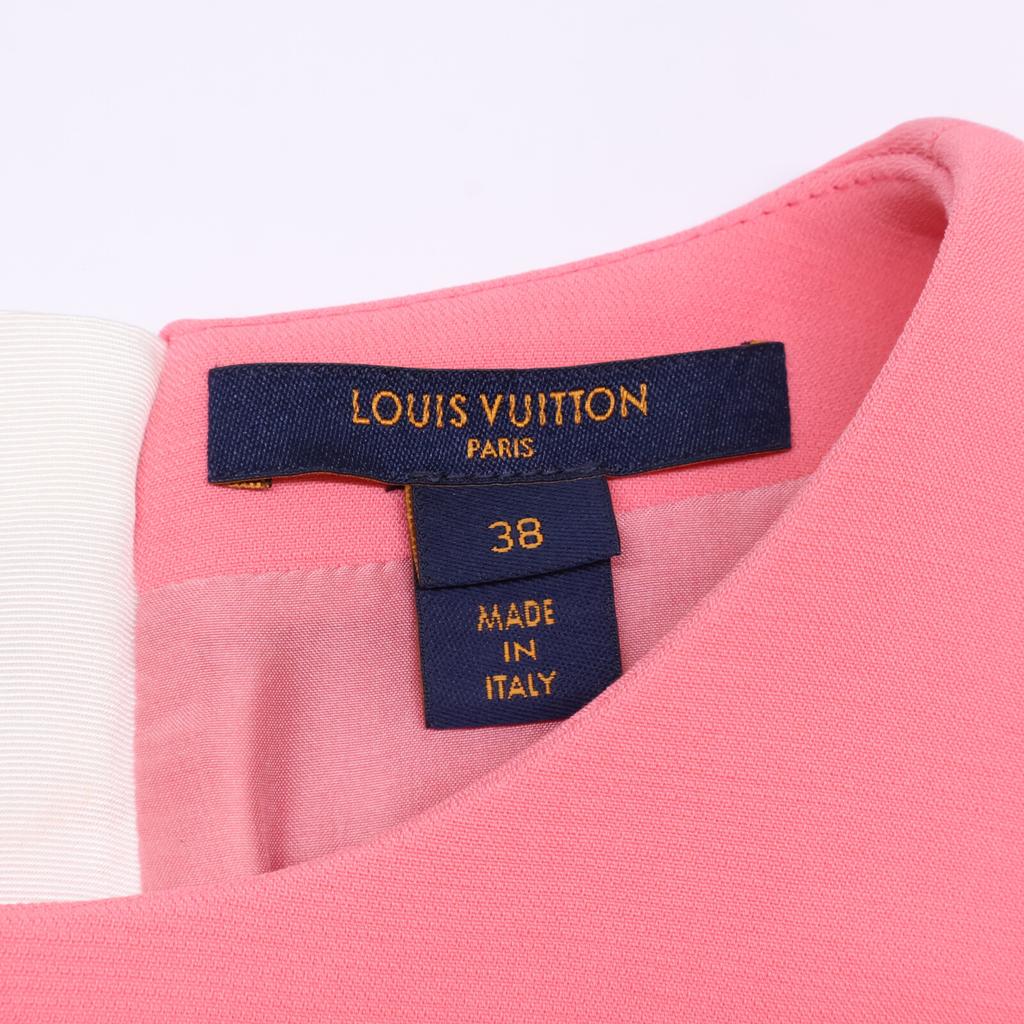 Louis Vuitton Domestically Produced 2022 RW221A HZM Logo Mini Dress Dress 38 pinkUsed