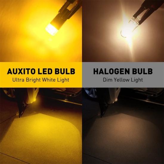 AUXITO Error Free 168 194 2825 T10 LED Side Marker Light Bulbs Amber Canbus X2
