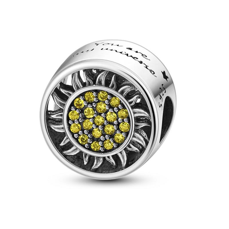 Luxury Oblate Evil Eye Galaxy Hummingbird Charms Beads For Original 3Mm Bracelets Bangle Make Diy For Women Jewelry Gift