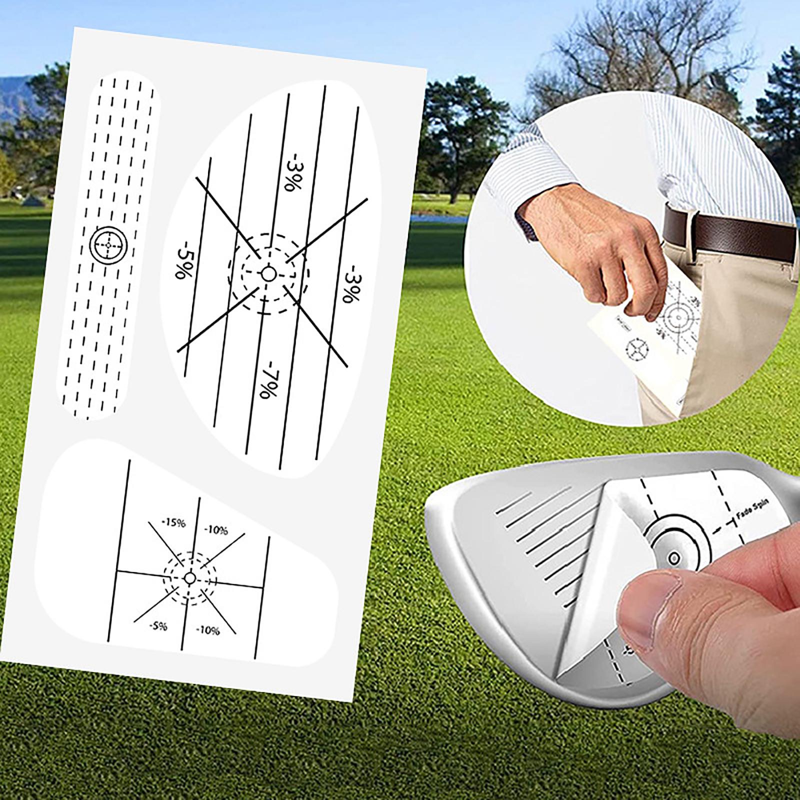 

Golf Club Impact Tape Stickers Training Aid Removable Adhesive Impact Labels For Putter Irons One Size