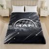 man truck Print Flannel Blanket Cozy Lightweight Plush Throw Blanket For Bed Sofa Household Use