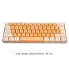 Gaming Keyboard USB 61 Keys Contrast Color RGB Light Key Line Separation Mechanical Wired Keyboard for   Games