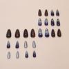 24pcs Halloween Cat's Eye Scare Ghost American Spice Girl Sweet Cool Dark Style Removable Nail Art