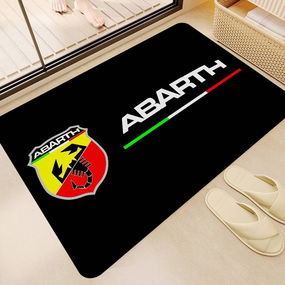Tappetino da Bagno per Auto Abarth Stanza dei Bambini Decorazione Camera da Letto Balcone Tappetino Antiscivolo Soggiorno Tappeto di Benvenuto