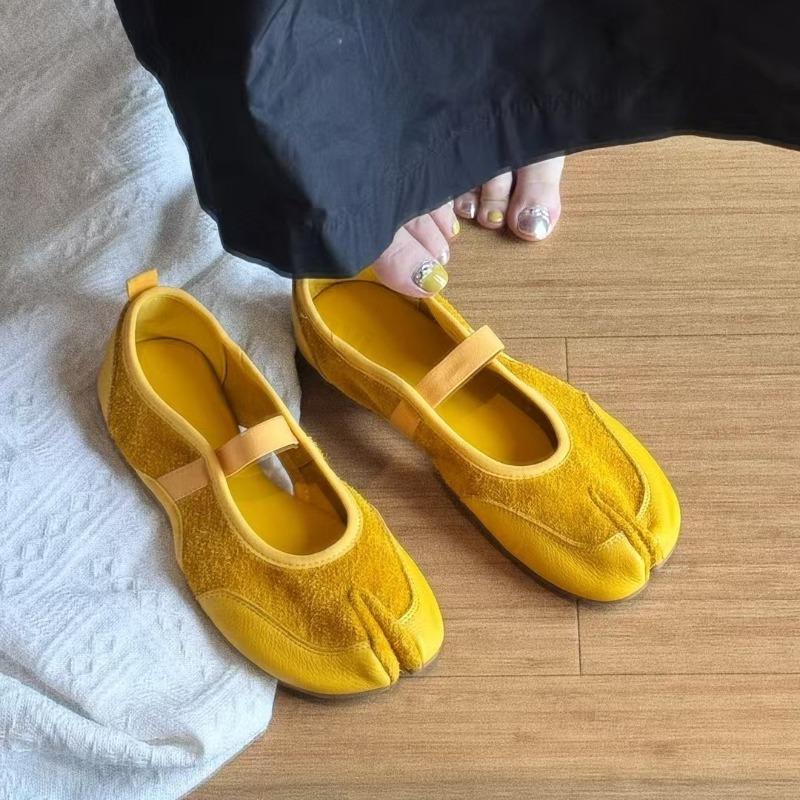 Spring Women Ballet Flats 2026 Summer PU Leather Footwear Mary Janes Shoes Cross Strap Fashion Lightweight Non-slip Casual Shoes