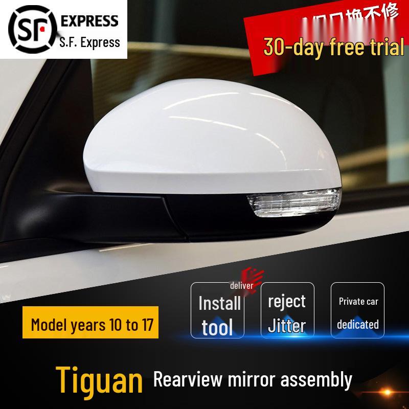 

Left & Right Rearview Mirror Cover for 2010-2017 Volkswagen Tiguan 6 wires Unpainted Driver-Left