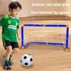 Folding Mini Football Soccer Ball Plastic Material Removable Goal Post Net Kit High-strength Children Indoor Outdoor Child Birthday Gift Idea