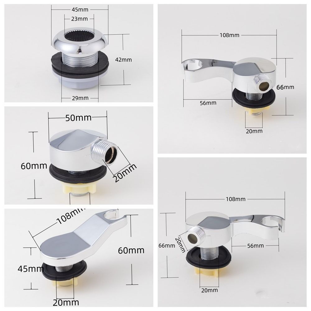 2 pcs Rustproof Faucet Socket Easy Installation Shower Elbow Outlet Connector Salon Supplies